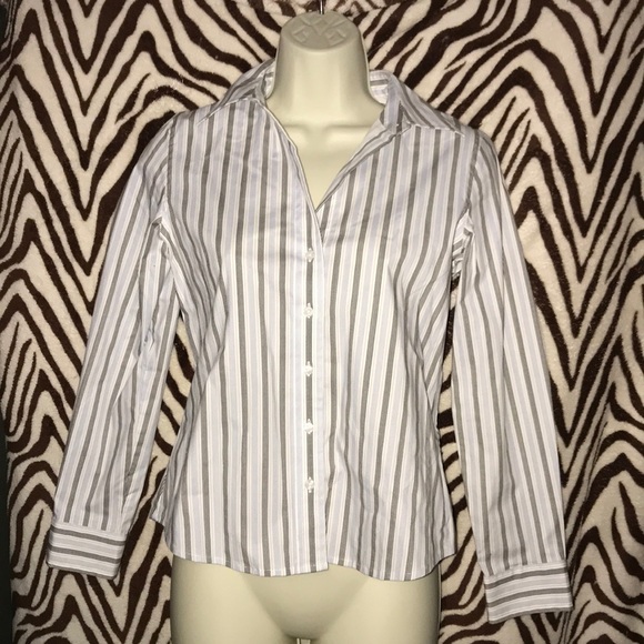 Ann Taylor factory 2P collared button down - Picture 2 of 4